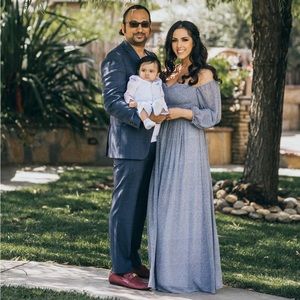 Halston Heritage, long-sleeve, flows, sweetheart neckline dress